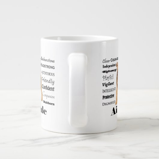 Airedale Jumbo Mug (Dos)