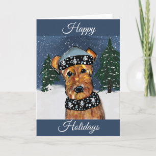 AIREDALE KERSTMISE FEESTDAGEN KAART