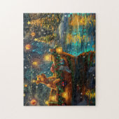 Airedale kerstvakantie legpuzzel (Verticaal)