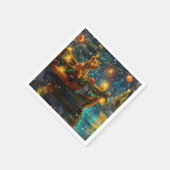 Airedale kerstvakantie servet (Hoek)