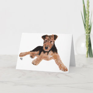 Airedale, Lakeland, Welsh Terrier Puppy Kaart