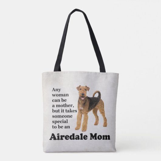 Airedale Mam Canvas tas (Achterkant)