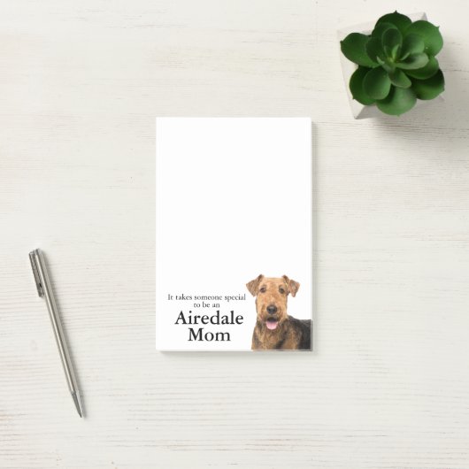 Airedale mam Post It Notes (Kantoor)