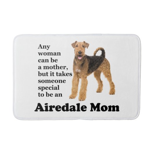Airedale mama Bath Mat (Voorkant)