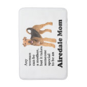 Airedale mama Bath Mat (Voorkant Verticaal)