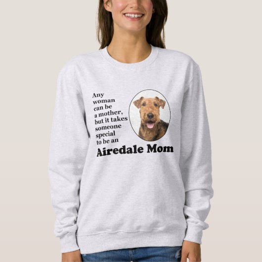 Airedale mama Sweatshirt (Voorkant)