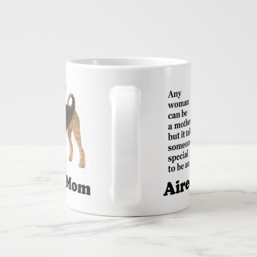 Airedale Maman Jumbo Mug (Dos)