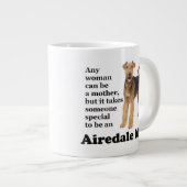 Airedale Maman Jumbo Mug (Devant droit)