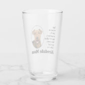 Airedale Maman Tumbler en verre (Dos)