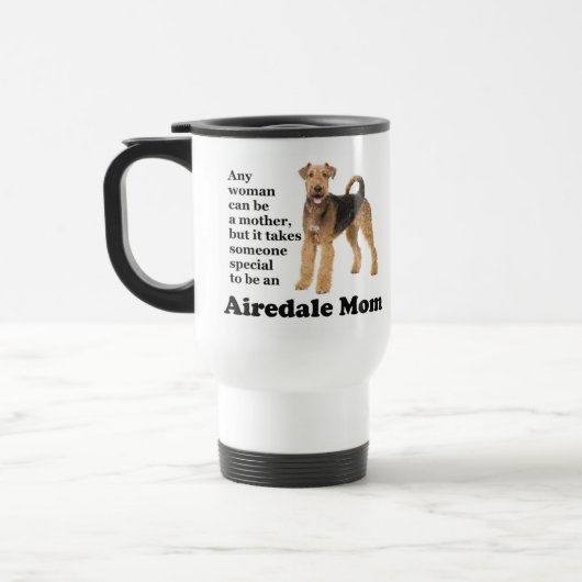 Airedale Maman Voyage Mug (Gauche)