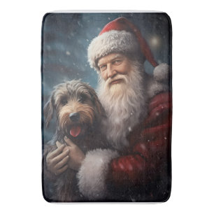 Airedale met Sinterklaas Festive Kerstmis Badmat