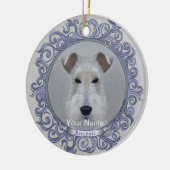  Airedale-ornament Keramisch Ornament (Links)