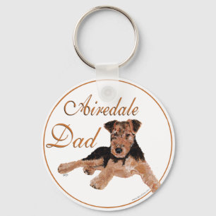 Airedale papa sleutelhanger