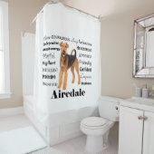 Airedale Shower Curtain Douchegordijn (In situ)