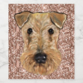 AIREDALE SQUARE WIJN ETIKET (Enkel label)