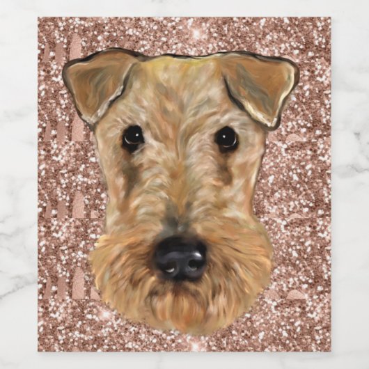 AIREDALE SQUARE WIJN ETIKET (Enkel label)