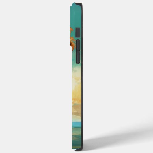 Airedale strand surfen schilderij Case-Mate iPhone case (Achterkant / Links)