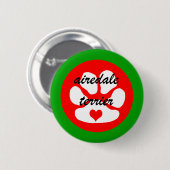 airedale terier ronde button 5,7 cm (Voorkant /achterkant)