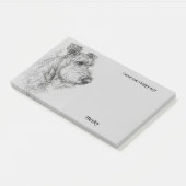 Airedale Terrier Abstract Art Hondennaam Post-it® Notes (Schuin)