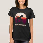 Airedale Terrier and Moon Halloween T-shirt (Voorkant)