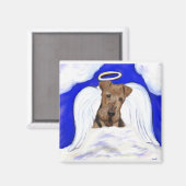 Airedale Terrier Angel Magneet (Voorkant / Achterkant)