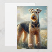 Airedale Terrier Bedankkaart (Voorkant / Achterkant)