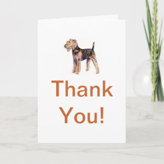 Airedale Terrier Bedankkaart