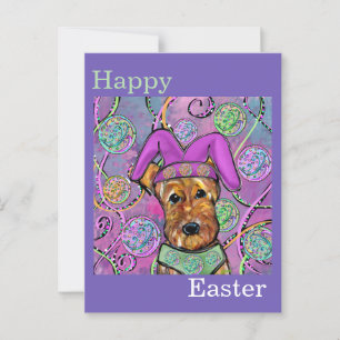 AIREDALE TERRIËR   BRIEFKAART