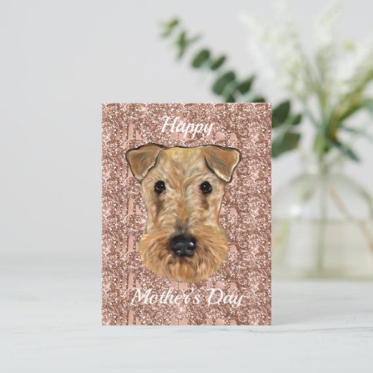AIREDALE TERRIER BRIEFKAART (Staand voorkant)