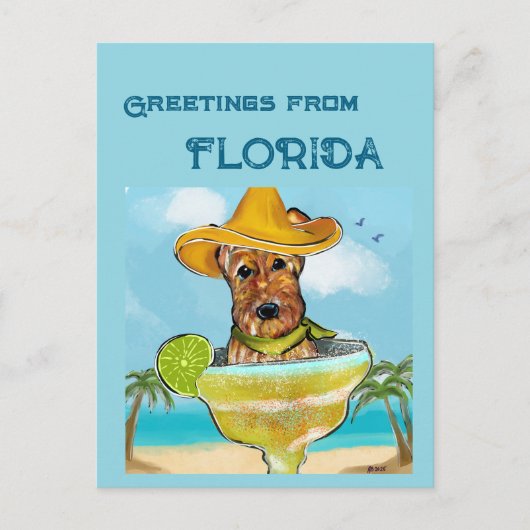 Airedale Terrier  Briefkaart (Voorkant)