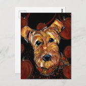 AIREDALE TERRIER BRIEFKAART (Voorkant / Achterkant)