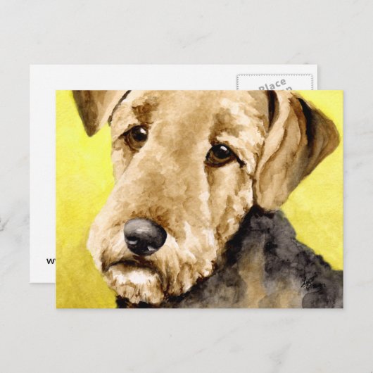 Airedale Terrier-Briefkaarten Briefkaart (Voorkant / Achterkant)