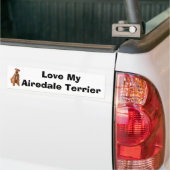 Airedale Terrier Bumpersticker (Op Truck)