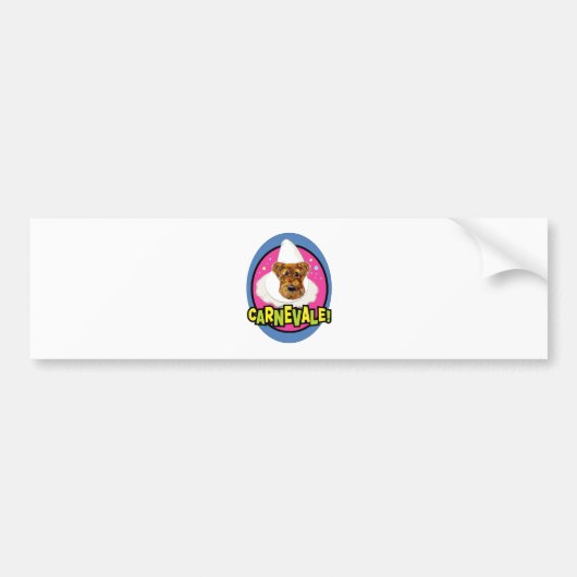 AIREDALE TERRIËR BUMPERSTICKER (Voorkant)
