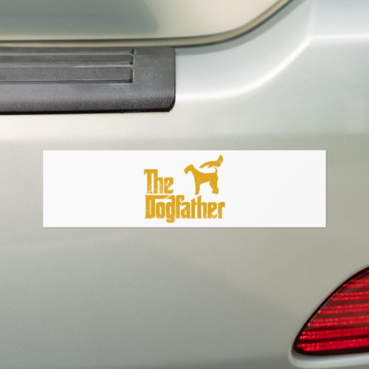 Airedale Terrier Bumpersticker (Op auto)