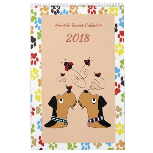 Airedale Terrier Calendar Kalender (Hoes)
