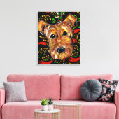 AIREDALE TERRIËR CANVAS AFDRUK (Insitu (Woonkamer))