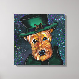 AIREDALE TERRIER CANVAS AFDRUK