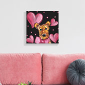 AIREDALE TERRIËR CANVAS AFDRUK (Insitu (Woonkamer))