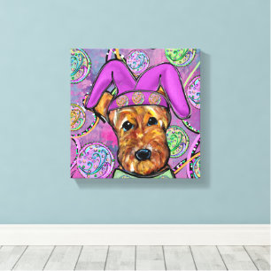 AIREDALE TERRIER CANVAS AFDRUK