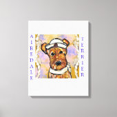 AIREDALE TERRIËR CANVAS AFDRUK (Voorkant)