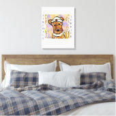 AIREDALE TERRIËR CANVAS AFDRUK (Insitu (Slaapkamer))