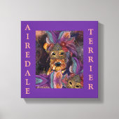 AIREDALE TERRIER CANVAS AFDRUK (Voorkant)