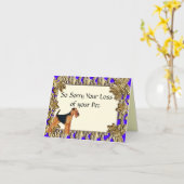 Airedale Terrier ~ Carte de voeux Sympathy (Fleur jaune)