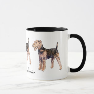 Airedale Terrier Ceramic Mok