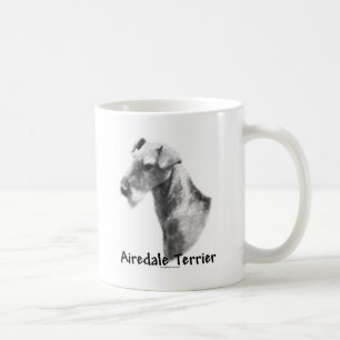 Airedale Terrier Charcoal Koffiemok