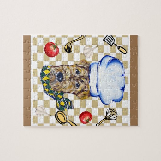 Airedale Terrier Chef Legpuzzel (Horizontaal)