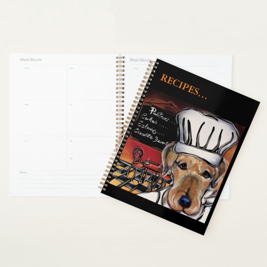 Airedale Terrier Chef Planner (Display)