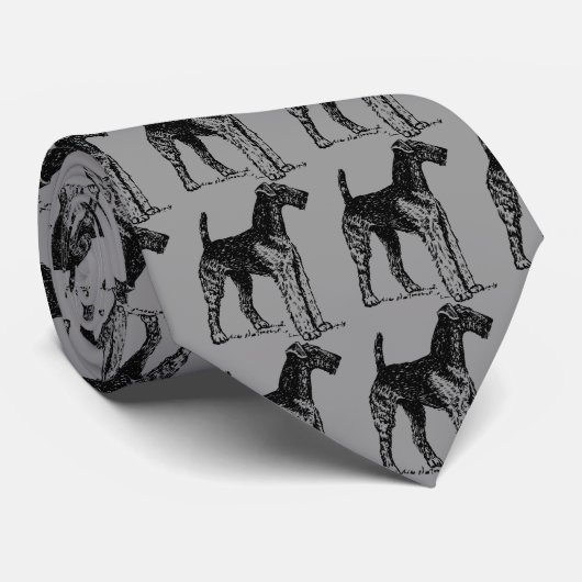 Airedale Terrier Chien Cravate (Roulé)