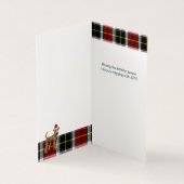 Airedale Terrier Chien de Noël avec Plaid de vacan (Inside)